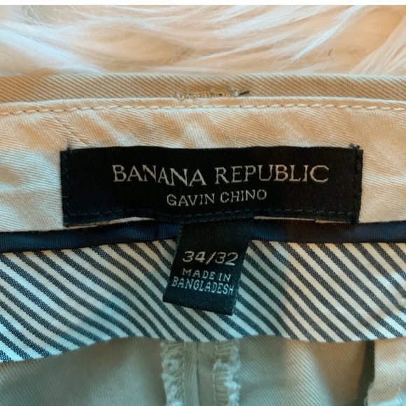 BANANA REPUBLIC Mens Gavin Fit Khaki Pants - Picture 3 of 3